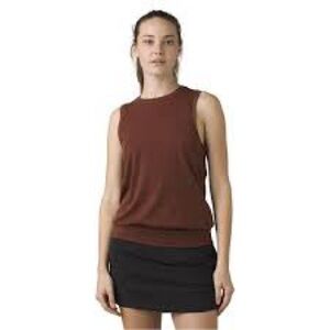 PrAna  Sol Protect Tank in Manzanita color performance sleeveless Yoga Large